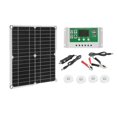 thumbnail image 1 of Kit de Panneau Solaire 200w Chargeur de Batterie 60a 12v avec Contrôleur, 1 of 3