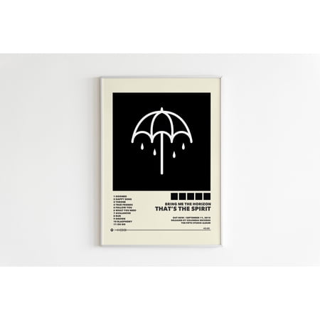 POSTER Bring Me the Horizon Posters / That's The Spirit Poster, Tracklist Album Cover Poster, Print Wall Art,Bring Me the Horizon, Thats The Spirit-UNFRAMED
