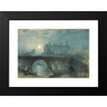 thumbnail image 2 of Joseph Mallord William Turner 24x18 Black Modern Framed Museum Art Print Titled - Alnwick Castle (circa 1829), 2 of 5