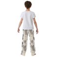 thumbnail image 4 of FORMRS Boys Pajama Pants with Pockets Size 13-14Y Kids Lounge Sleep Bottoms, Beige Cute Cats, 4 of 8