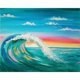 thumbnail image 2 of Cuadros Decorativos Pintura al óleo sin marco por números Sunset Wave DIY Canvas Picture Craft Kit Tmvgtek embutido en tela, 2 of 9
