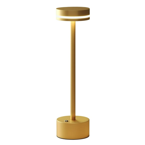Lámpara de Mesa LED Recargable y Inalámbrica Interruptor Táctil Cuerpo de Aluminio Completo