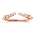 thumbnail image 2 of Open Wedding Ring 14K Rose Gold Moissanite Rings for Women, 2 of 5