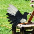 thumbnail image 6 of Magpie Simulation Bird Artificial Bird Decorative Animal Bird Figures Feathered Bird Model for Micro Landscape Garden Lawn 18cm Spread, 6 of 8