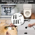 thumbnail image 3 of Drain Auger Bits, Efficient Multi Functional Drain Snake Drill Attachment Replacement  for Plumber for Cleaning Machine, 3 of 7