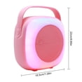 thumbnail image 5 of 6.5" Portable Mini Bluetooth Speaker Sports Stereo Lightweight Desktop RGB Lights TWS FM USB Pink, 5 of 9
