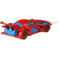 thumbnail image 6 of Hot Wheels Disney 100 Spider-Man Character Car, 1:64 Scale Collectible Toy Car, 6 of 7
