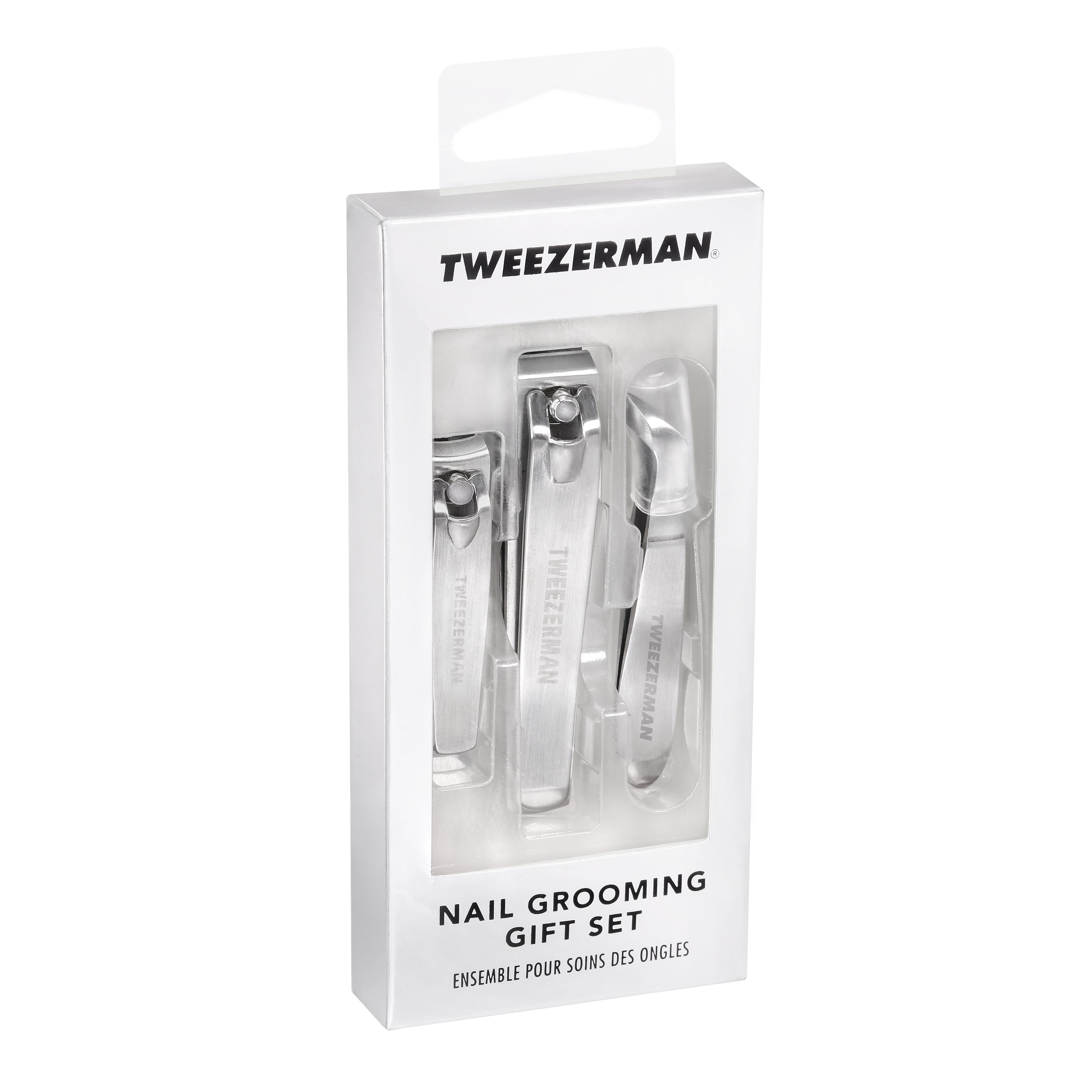 Tweezerman Nail Grooming Gift Set Clipper, Cuticle Toenail Fingernail Mini and Nipper Includes Clipper