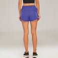 thumbnail image 3 of Women's Sports Running Shorts, Quick-drying And Lightweight Fitness Shorts With Zippered Pockets, Size S-2XL, 3 of 5