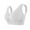 White, variant on Mgmyaa Middle Aged and Elderly Bras Wirefrees Large Size Underwear Front Button Style Bra Comfortable Bra