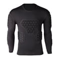 thumbnail image 1 of Uniformes de armadura de portero profesional, camisetas de portero de fútbol, uniformes deportivos de portero, codo de esponja EVA grueso, 1 of 5