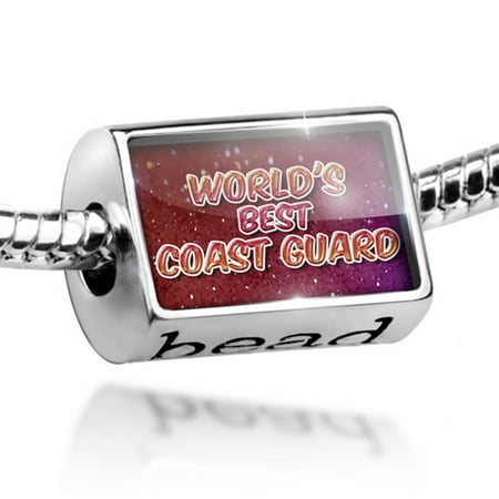 Bead Worlds best Coast Guard, happy sparkels Charm Fits All European