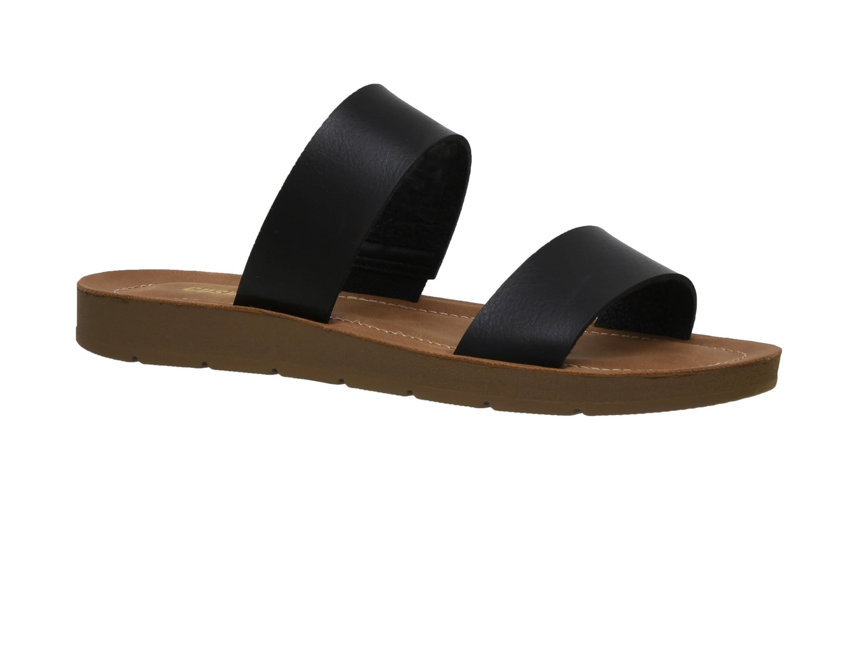 Sandali CUSHIONAIRE Imelda Donna – 2 Fasce In Pelle Vegana – Plantare Memory Foam – TAN 40 EU - 3