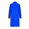 thumbnail image 4 of Wool Trench Coat for Women Trendy Winter Overcoat Double Breasted Notched Collar Pea Coat Warm Jackets (S, Blue), 4 of 6