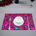 thumbnail image 3 of MKHERT Seamless Triangle Geometric Shapes in Grunge Style Placemats Table Mats for Dining Room Kitchen Table Decoration 12x18 inch,Set of 4, 3 of 4