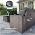thumbnail image 2 of 2 Sets of 6-Piece PE Rattan Patio Furniture Set, Waterproof Wicker Sectional Sofa with Coffee Table & Cushions, Outdoor Conversation Set for Garden/Poolside,grey, 2 of 8