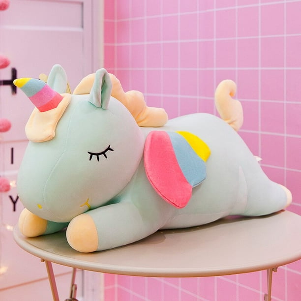 Peluche de unicornio para niños, almohada Kawaii para dormir, lindo Animal, juguete de peluche para niños, regalo de cumpleaños y Navidad