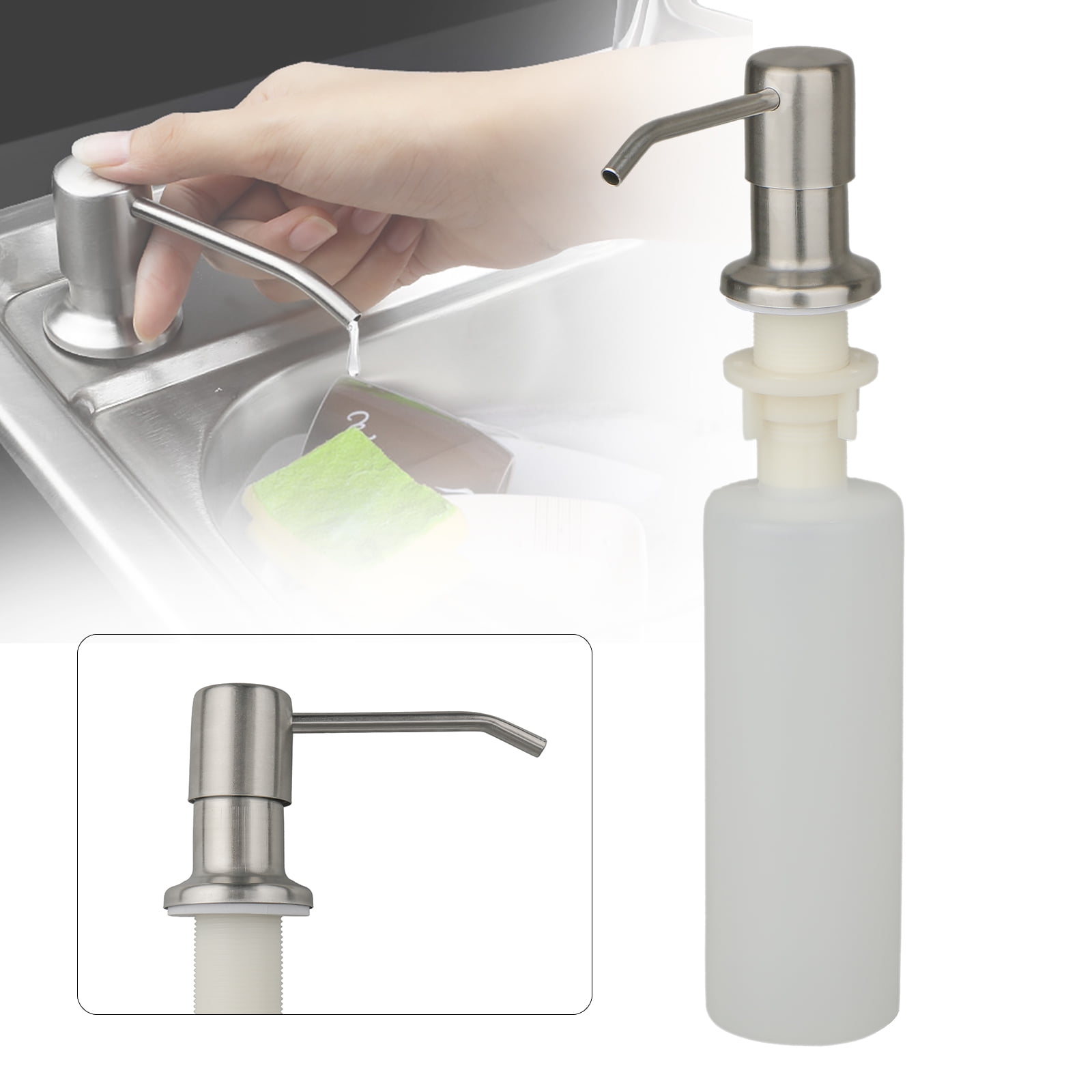 Kitchen Sink Countertop Soap Dispenser Built in Hand Soap Dispenser