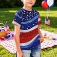 thumbnail image 5 of CCRFTGI 250 Anniversary Usa Flag Shirts for Kids Boys Girls Size 7 Patriotic Cute Tops 4th Of July American Flag Stars Striped Tshirt Red White and Blue Summer Tops 1776 T-Shirts Red 7-8 Years, 5 of 6
