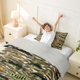thumbnail image 3 of Castle Fairy Zebra Camo Fish Tile Twin Duvet Cover,Panfish Desert Camo Pattern Twin Bedding,Taupe Camo,Grey Reversible,2pcs,No Comforter,1 Duvet Cover and 1 Pillowcase, 3 of 6
