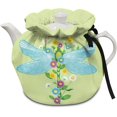 thumbnail image 1 of Green Dragonfly Tea Pots Cosy Cotton Tea Cosy for Teapots Reusable Dust Cover Insulated Kettle Cover Breakfast Warmer for Home Kitchen Decorative Accessories, 1 of 1