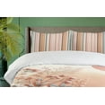 thumbnail image 2 of Ambesonne Pink Duvet Cover Set, Modern Tender Colors Floral, Twin, Coral and Pale Salmon, 2 of 4
