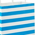 thumbnail image 5 of Hallmark Medium Gift Bag (Blue Stripes on White), 5 of 7