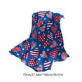 thumbnail image 3 of 4th Of July PALIFEUR Throw Blanket, 27.56 x 39.37 Inch Patriotic Flannel Blankets, Independence Day Throw Blanket for Couch Bed Office, USA Flag Decorate Soft Blanket, 3 of 7