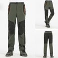 thumbnail image 5 of XIAONU Mens Outdoor Hiking Pants Water-Resistant Breathable Trousers With Reinforced Knees Olive Green, 5 of 9