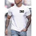 thumbnail image 1 of Fishing Pattern Logo Print Casual Crew Neck Short Sleeves For Men, Quick-drying Comfy Casual Summer T-Shirt For Daily Wear Work Out And Vacation Resorts, Casual Sporty Tee, Comfy Tee, 1 of 6