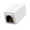 White, variant on RJ11 Female To Sockets Coupler/Joiner Adapter Phone Routers Extension Connector