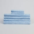 thumbnail image 2 of London 6-Piece 100% Cotton Bath Towel Set in Med Blue, 2 of 4