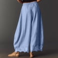 thumbnail image 4 of Evdexr Palazzo Pants for Women Lace Trim Drawstring Trousers Summer 2026 Loose Palazzo Pant Flowy Lightweight Elastic Casual with Pockets XL, 4 of 5