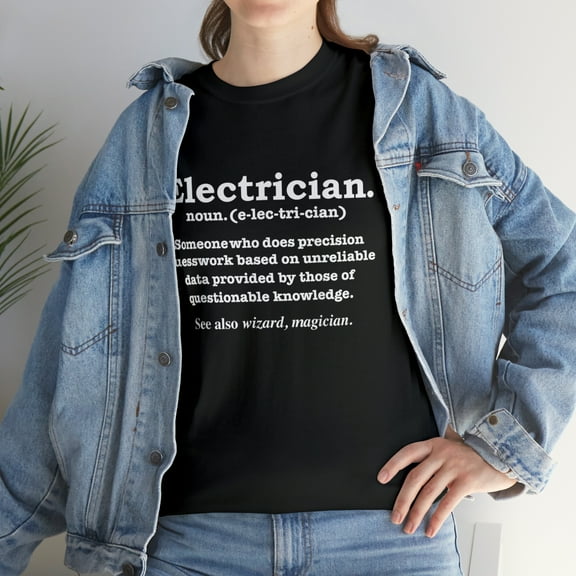 Funny Electrician Noun Definition T-Shirt