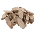 thumbnail image 1 of 30 Pieces Natural Oval Rustic Wood Slices Tree Log Slice, 55-65mm, For Wedding Centerpiece, DIY Woodland Projects, Table Scatters, Country Decor, 1 of 8