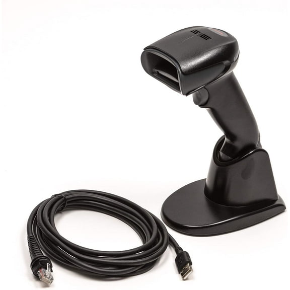 Honeywell 1900gSR-2USB-2 Xenon 1900g Handheld 1D and 2D Barcode Reader for Integrated Ratchet Stand Standard-Range Focus Black