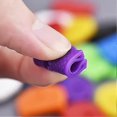thumbnail image 4 of Pxcl Capuchons de Clé Colorés, 32 Pcs Capuchons de Clé Colorés Ronds Anneaux d'Identification de Clé en Plastique Flexibles pour Identification Facile des Clés, 4 of 5