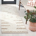 thumbnail image 2 of SAFAVIEH Natura Natasa Abstract Runner Rug, Ivory/Natural, 2'3" x 8', 2 of 7