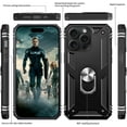 thumbnail image 6 of 3in1 Case Bundle for Apple iPhone 11 Pro Max Heavy Duty Case with Built-in Kickstand, Dual Layer Protection with 2 Clear Screen Protectors, Sturdy Case for Apple iPhone 11 Pro Max, Black, 6 of 7