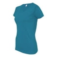 thumbnail image 2 of LAT Women's V-Neck Fine Jersey T-Shirt - 3507, 2 of 5