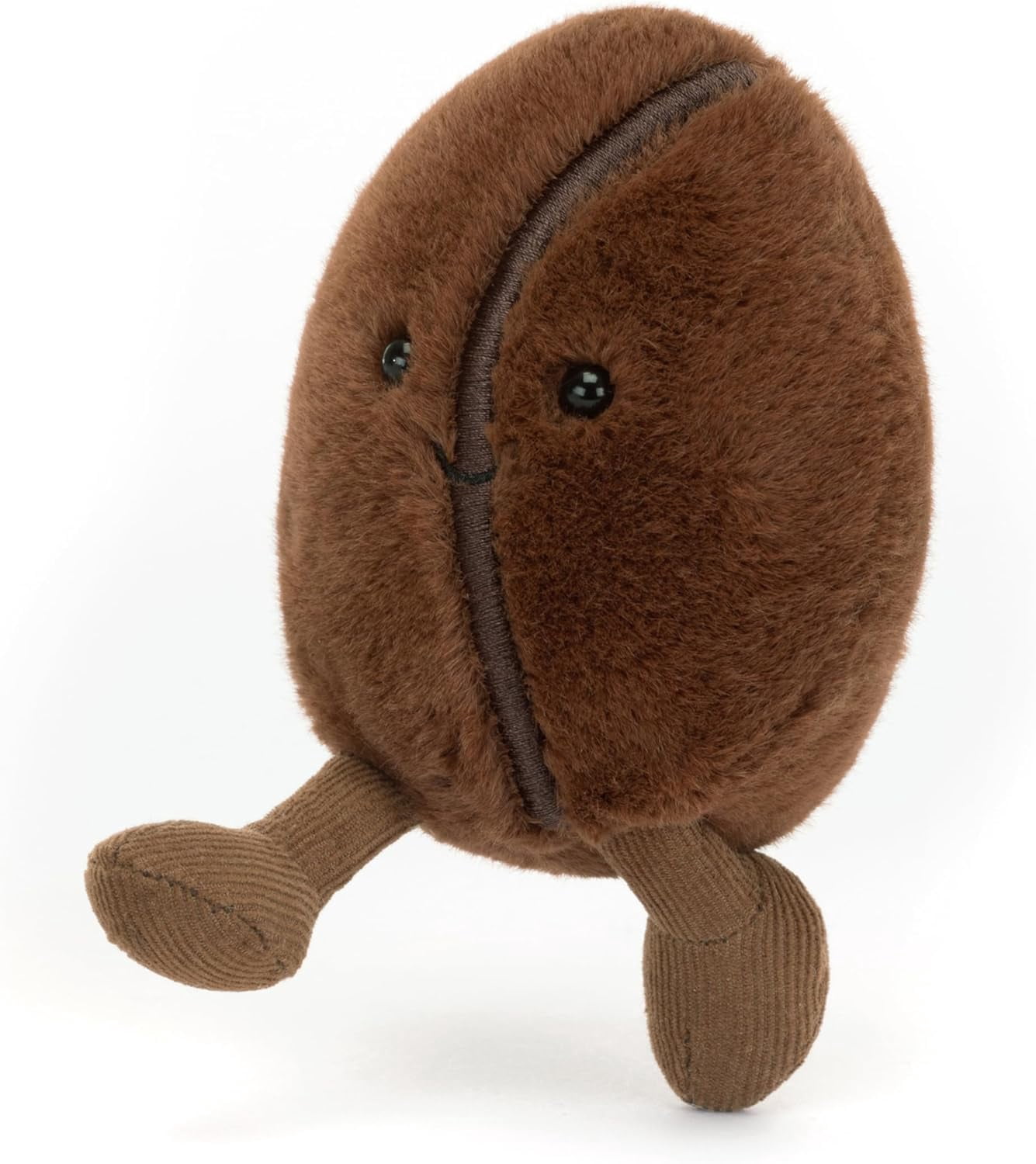 Jellycat Amuseables Coffee Bean Stuffed Toy, 5 inches - Food Plush - Fun Gift Idea