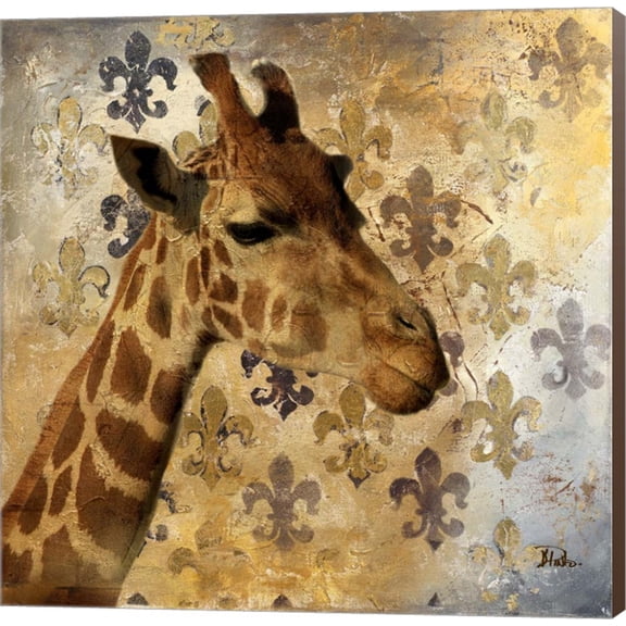 Golden Safari III (Giraffe) by Patricia Pinto, Canvas Wall Art
