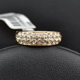 thumbnail image 3 of Womens Simple Fashion Pave Spot Drill Ring Geometric Copper Jewelry In Rose Gold Or White Gold Size 5.5 To 9 No 6 7 8 9, 3 of 8