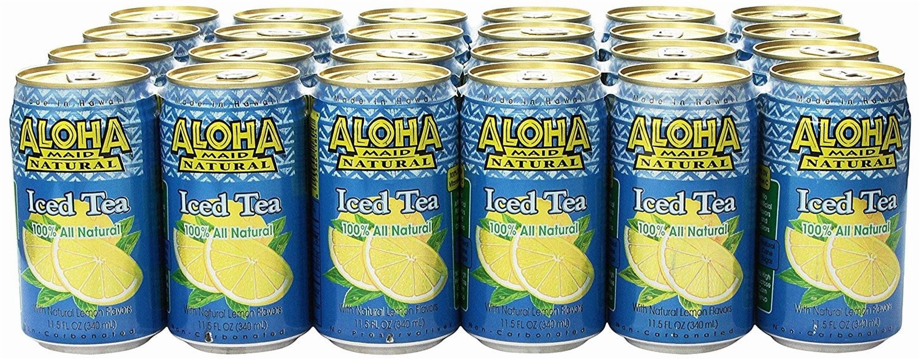 Aloha Iced Tea With Natural Lemon Flavors, 11.5 oz (Pack of 6