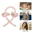 thumbnail image 2 of serony Ruban de Fer à Friser pour Cheveux, Pince Rouleau en Mousse Sans Chaleur, Bandeau Enveloppant Réutilisable et Portable, Rose Pâle, 2 of 6