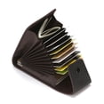 thumbnail image 1 of unbranded 1Ud Organizador Portátil De Tarjetas En Cuero PU Negro Resistente Para Transporte Y Uso Diario, 1 of 5