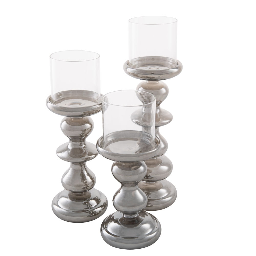 Richland Candle Holder Modern Dusk Set of 3 (1 Each Size 6"/7.5"/9")