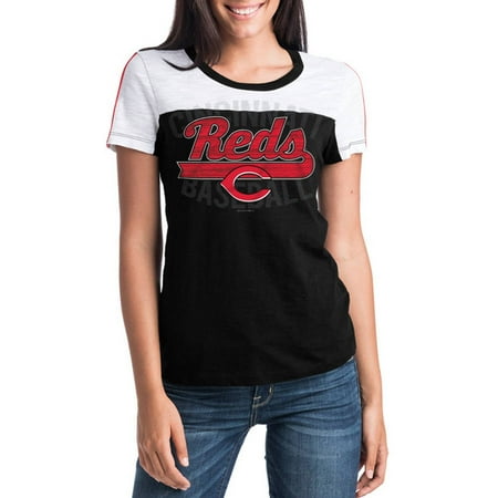 MLB Cincinnati Reds Women's Short Sleeve Team Color Graphic (Best Major League Baseball Team)