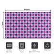 thumbnail image 5 of Pink Purple Checkered Pattern Door Rugs,Washable Non Slip Door Mats Indoor,Decorative Door Mats,Entry Mat Indoor for Entrance,Bedroom,Kitchen,Bathroom,17"x30", 5 of 6