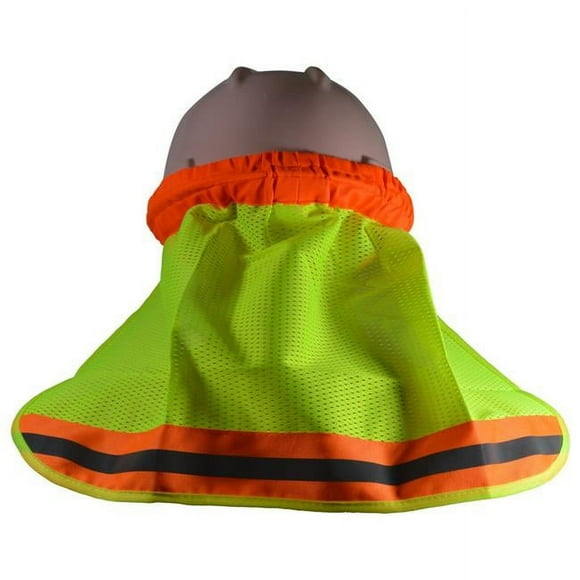 High Visibility Neck Sun Shield for Hard Hats, Orange
